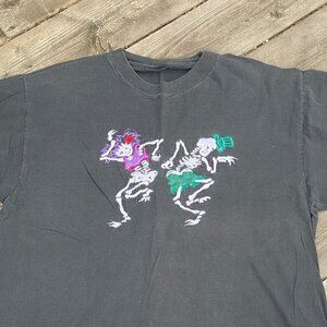 Vintage 1989 Grateful Dead Dancing Skeletons T Shirt Single Stitch